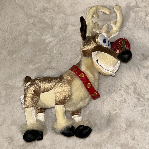 Disney mickeys twice upon a Christmas plushie stuffed animal reindeer 12 inch - Picture 3 of 3
